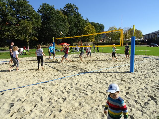 Einweihung Beachvolleyball Einweihung Beachvolleyball