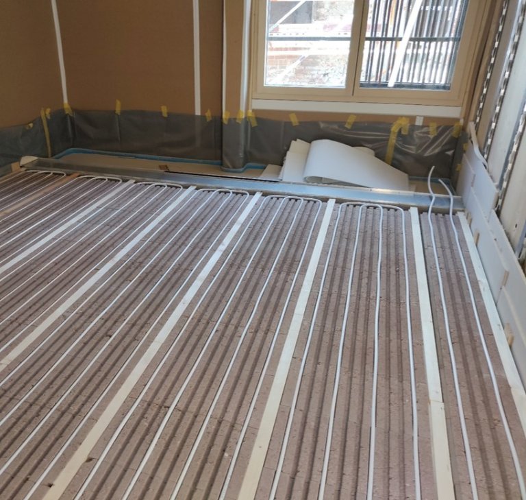 2023 - Neubau - Innenausbau Fußbodenheizung