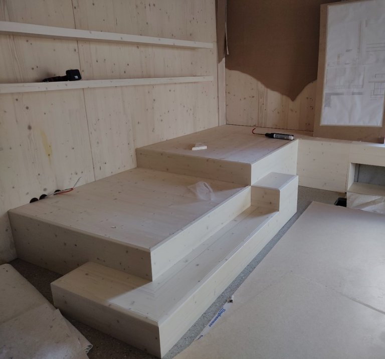 2023 - Neubau - Innenausbau Schreinerarbeiten Bücherei