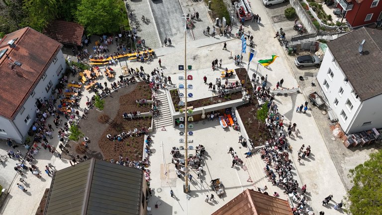 Maibaum Scheyern - Drohne - oben von Stephan Einödshofer