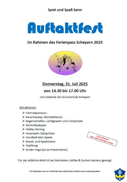 Ferienpass-Auftaktfest 2025